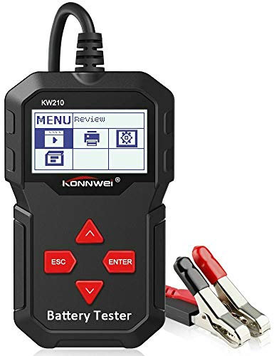 Konnwei GZCRDZ KW210 - Tester automatico intelligente per batteria auto, 12 V, da 100 a 2000 CCA