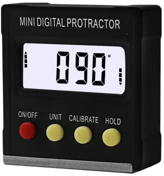 DollaTek Black Mini Elektronischer digitaler Neigungsmesser Neigungsmesser Winkelmesser Magnetisches Winkellineal