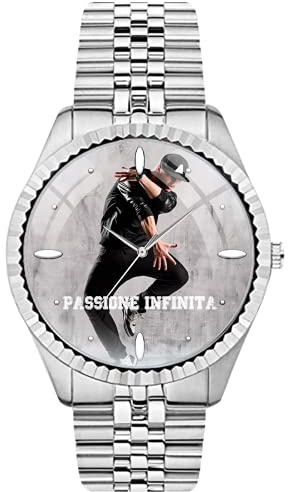 EREMITI JEWELS Orologio da polso personalizzabile con foto immagine logo testo - RX MAGLIA PICCOLA (Silver)