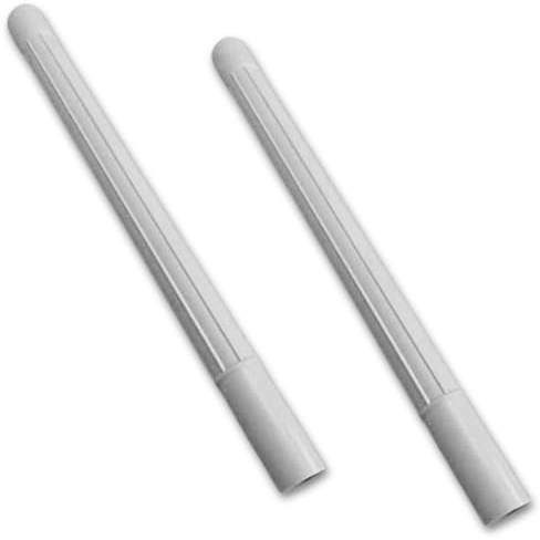 ALL PARTS ETC. Light Gray 1.25 Vacuum Extension Wands Compatible with Shop Vac, Eureka, Kirby, Oreck Canister, & More - Extension Tubes for Carpet, Hard Floors Vacuum Attachments (2-Pack)
