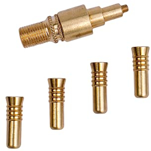 GATE 14 Set aus 4 Majoni-Fenderventilen und 1 Messing-Pumpenadapter