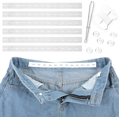 Bremorou 6 PCS Adjuster Waist Tightener for Pants Women