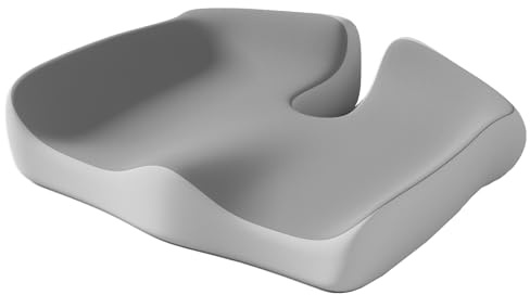 inaepeak Cojines de asiento, cojín de espuma viscoelástica para alivio del dolor de coxis, cojín de hemorroides para silla de oficina, silla de coche, silla de ruedas, cubierta de malla transpirable