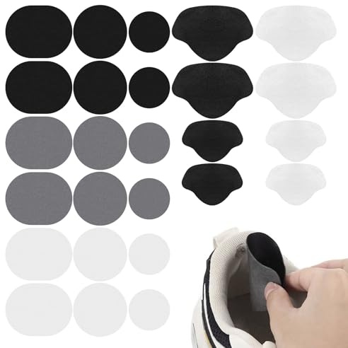 Patch Réparation Chaussure, 34 pièces pour Patch Talon Chaussure, pour Patch Chaussure Talon, Talon Chaussure Réparation, pour éviter les trous dans les baskets, les talons hauts, etc.