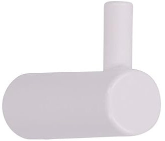 SIRO Kleiderhaken Bisingen, Modern, Stahl reinweiß pulverbeschichtet, 28 mm x 40 mm x 14 mm, 2453/PB1