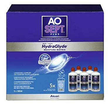 Aosept Plus, soluzione per pulizia e disinfezione di lenti a contatto morbide e rigide, confezione multipla, 1 set