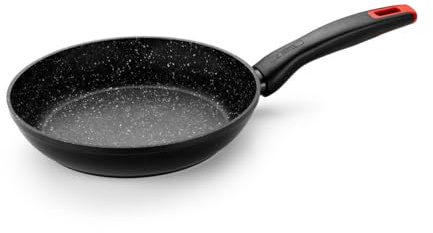 Monix Titan Rock | Sartén 26 cm, aluminio forjado, fondo full induction, antiadherente interior y exterior, apto para todos los tipos de cocina incluso inducción