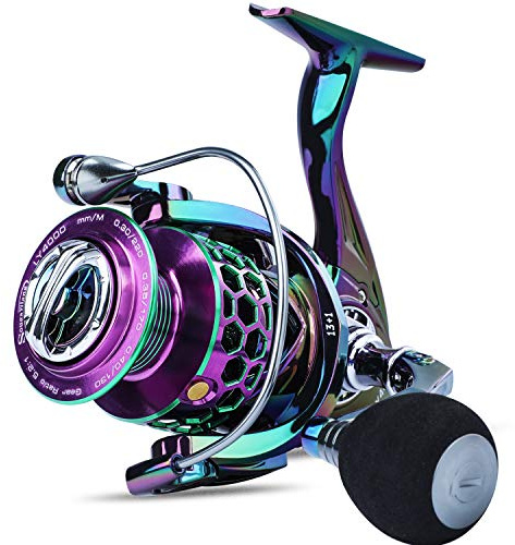 Sougayilang Moulinet de pêche léger en Aluminium Ultra Lisse - 13 + 1BB - LY1000