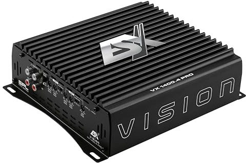 ESX VX1400.4Pro - Amplificatore digitale per auto HiFi a 4 canali Ultra Class D con 4 x 200/350 Watt RMS a 4/2 Ω | Potenza estrema per altoparlanti anteriori e posteriori molto potenti