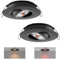 acegoo Foco Empotrable LED 12V Autocaravana Interruptor Dimmer Incorporado y Luz Roja Downlight Regulabl Iluminacion ángulo del haz 35°, para Caravana Barco Camión Camper, 205lm Aluminio Negro 3000K