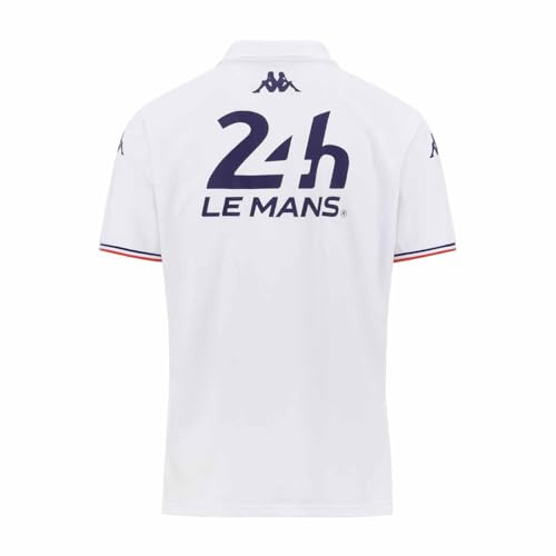 Kappa - Le Mans 2024 Herren Poloshirt Andoi 24H, weiß, M