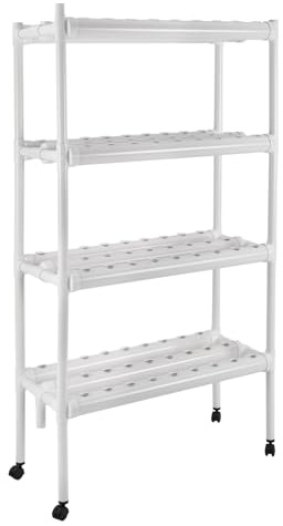 JUUTALK Hydroponics Growing System con 108 siti vegetali a 4 strati, sistema idroponico, idroponico, kit per la coltivazione del sito idroponico, PVC-U