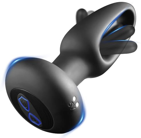 Plug Anal Vibrador Dildo Anal Vibradorador Mujer Hombre Juguetes Eróticos para Pareja Sexuales, Estimulador Prostata, Consoladores.. para Mujer Hombre con Vibración,Dilatador Plug Anales,con Vibración