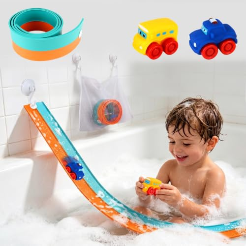 Juguetes de Baño para Niños, Juego de Pista de Bañera