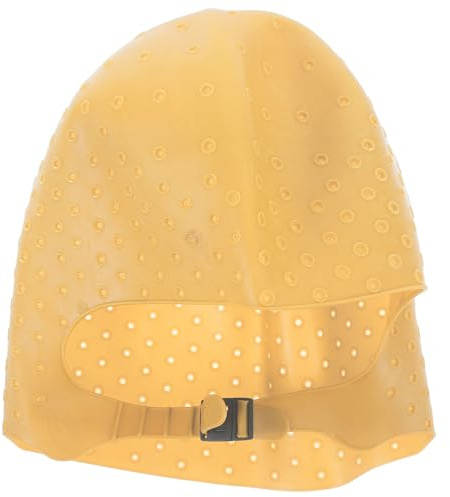 IDEANATEGRATE Gorro de Silicona Dorado para Mechas Textura Antideslizante, Tapa para Tintes y Tratamientos Capilares en Peluquerías y Uso Doméstico