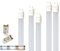 5x 120cm LED Tube Röhre Leuchtstoffröhre Nanoröhre Röhrenlampe 18w 1700 Lumen G13 warmweiss inkl. LED Starter