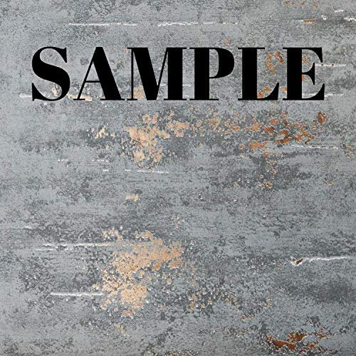 Industrial Stone Concrete Brick Wallpaper Paste The Wall Grey Metallic Copper Sample