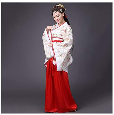 HXSZWJJ Chinois Traditionnel Cheongsam Femmes Robe en Satin Tang Costume Mariage à Manches Longues Robes Qipao for Voir Vêtements for Femmes (Color : Color3, Size : L.)