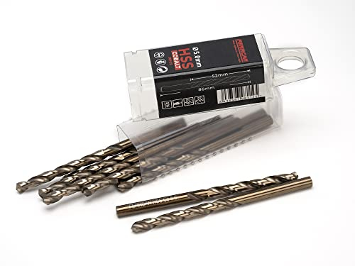 Ferrcan- Forets pour métal HSS DIN338 M35 cobalt de 3-7mm (pack de 10 unités) (5mm)