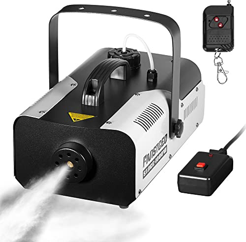 FANSTGEQ 1000W Professional Fog Machine Wireless Remote Manual Controller