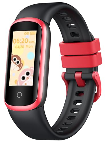 Montre Connectée Enfant Sport Smartwatch: Smart Watch 0.96 LCD Écran Tactile avec Podomètre Message D'alerte Rythme Cardiaque Sommeil Sport Modes Calories Etanche IP68 Chronometre pour Android iOS