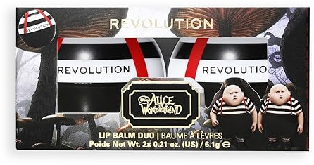 Revolution Beauty, Disney's Alice in Wonderland x Revolution Fat Boys Lippenbalsame, Halloween Lippen Make-up, Vegan & Tierfreundlich