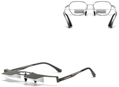 Lazy Glasses Prism Glasses, read glasses for Watch TV, Read, or Browse Your Phone While Lying Down, Lighter and Clearer Lazy Glasses Spectacles for Reducing Neck and Cervical Strain