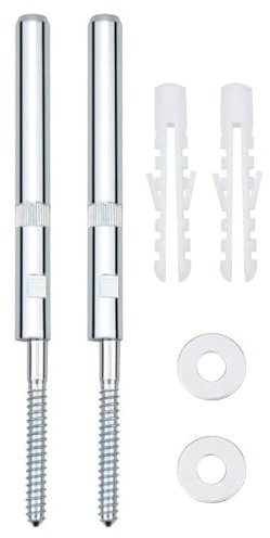 LONZIKP 2 Pezzi Supporto Regalare Regolabile SUPPORT Mensola Invisibile da Parete in Acciaio Zincato Trasportatore di Tavole Supporto per Scaffali (Invisibile)