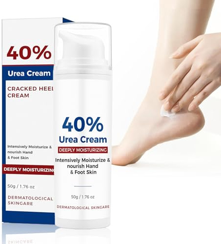 Urea-Creme 40 Prozent für Rissige Reparatur - Hornhautentferner Creme für Sehr Trockene Füße & Rissige Hände - 40% Urea Fusscreme - Moisturiser Fußcreme für Rissige Fersen und Trockene Haut