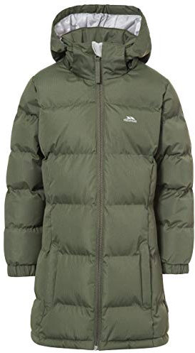 Trespass Girls Padded Jacket Windproof Water Resistant Hooded School Coat Tiffy