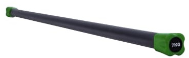 GORILLA SPORTS® Barre d’aérobic lestée 120 cm, de 1 à 10 kg | Poids uniformément réparti, repère coloré et diamètre de 4 cm pour musculation, Core Training et entraînement complet
