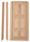 Tiiyee Dollhouse Door, 1:12 Scale Miniature Wooden Door DIY Simulation Doll House Furniture Accessories, Dolls House Bathrooms Craft Model Education Learning Pretend Playset