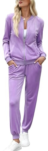 Totatuit Women Long Sleeve Velour Tracksuit Lounge Wear Full Sets Winter 2 | Casual Wear, Autumn Winter Wear