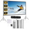 INMOZATA Projector Screen and Stand 120 inch/265x150cm Foldable Portable Projector Screen with Carry Bag, 16:9 4K HD Indoor Outdoor Projection Screen for Camping Home Theater (120/265x150cm)