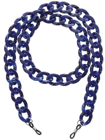 QUARKZMAN Cadenas para gafas para mujeres Cadenas de cuentas Azul oscuro