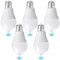 5 Stück E27 LED Glühbirne mit Bewegungsmelder, 12W LED Birne mit PIR-Bewegungsmelder E27 LEDLampe Warmweiß 2700K 2000lm 120° Abstrahlwinkel Lichtsensor Energiesparlampe für Flur Treppe Balkon Garage