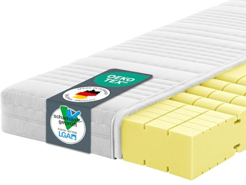 Ravensberger Matratzen Komfort-SAN® Härtegrad H2 (RG 50) 80 x 200 cm mit Baumwollbezug