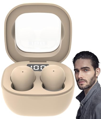 Auriculares con cancelación de ruido – Auriculares de audio portátiles, diseño compacto y ligero, carcasa resistente al sudor, salida de alta fidelidad | con funda de carga, conectividad para tr