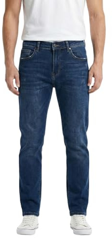 Gandy Jeans Uomo, 5 Tasche, Gamba Dritta, Pantalone Elasticizzato a Vita Alta, Regular Fit, LG805, Blu Scuro, 56