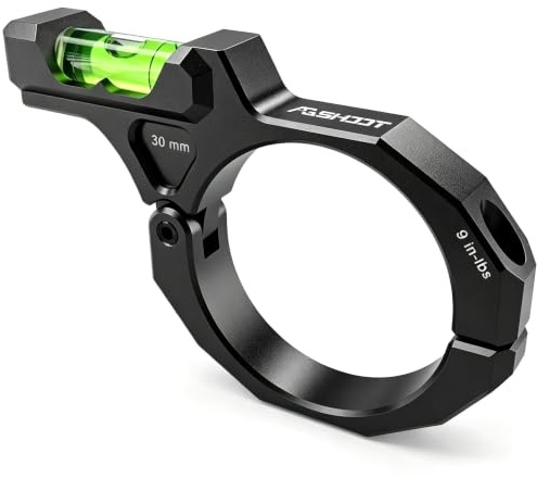 AGSHOOT Niveau à Bulle de Précision pour Lunette de Visée, Système Anti-Cant pour Tir de Précision et Compétition | Adaptable Tubes 30mm