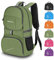 Bekahizar Rucksack 35L, Lightweight Backpack Foldable Hiking Daypack Packable Travel Day Bag for Men Women Teens Outdoor Sports Walking Camping Travelling Cycling (Green)