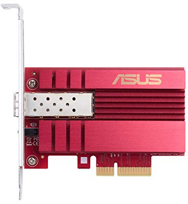 Asus 10Gbps Gigabit Ethernet PCI Express, Network Adapter PCIe 2.0/3.0 X4 SFP+ Network Card/Ethernet Card Support Fiber Optic (XG-C100F)