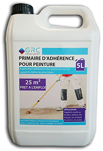 GRC - Primaire d'adhérence pour peinture, 5L prêt à l'emploi pour 25m²