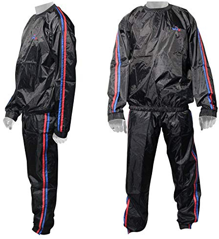 WARX Heavy Duty Sauna/Exercise/Weight Loss/Gym/Fitness Sweat Suit ANTI RIP (XXL)