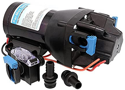 Jabsco Q301J-115S-3A, ParMax HD3-12V 3GPM 40PSI Heavy Duty Freshwater Delivery Pump