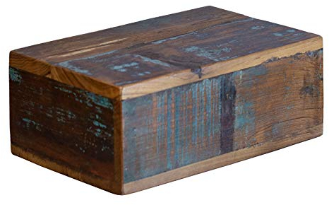 Woodkings® Wandboard mit Geheimfach Schublade Altholz rustikal braun farbig Wandregal Nachttisch