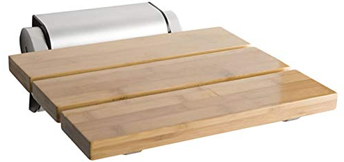 Duschklappsitz Wandmontage Badezimmer Klappbarer Duschhocker aus Holz für Ältere Und Schwangere Frauen Gangschuhwechselhocker, Lagergewicht: 180 Kg