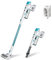 Kenmore DS4065 Cordless Stick Vacuum 1L Capacity Lightweight Cleaner 2-Speed Power Suction LED Headlight 2-in-1 Handheld for Hardwood Floor, Carpet & Dog Hair, Blue, DS4065