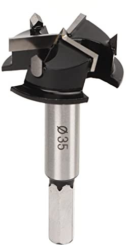 Forstner Drill Bit Hole Blade Opener Alloy Hinge Hole Expansion Hole Opener Steel 35Mm Alloy Steel High Steel Drilling Bit Opening Tool Forstner Hinge Cutting Bit Forstner Wood