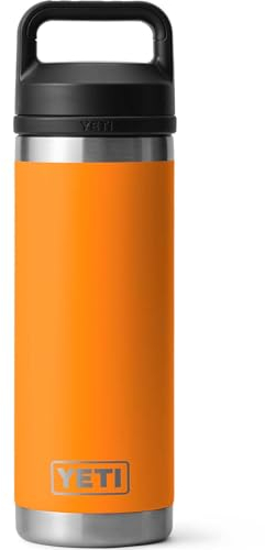 YETI Rambler Bottle Chug, Vaccum Insulated Stainless Steel Bottle with Chug Cap, King Crab, 18 oz (532 ml)